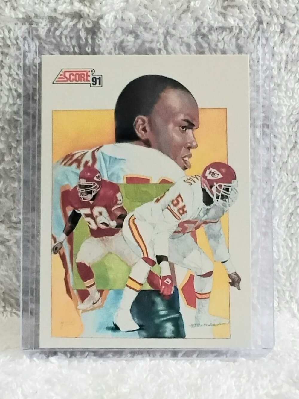 5/$20 Mint 1991 Score Derrick Thomas The Leader NFL Card 666!!